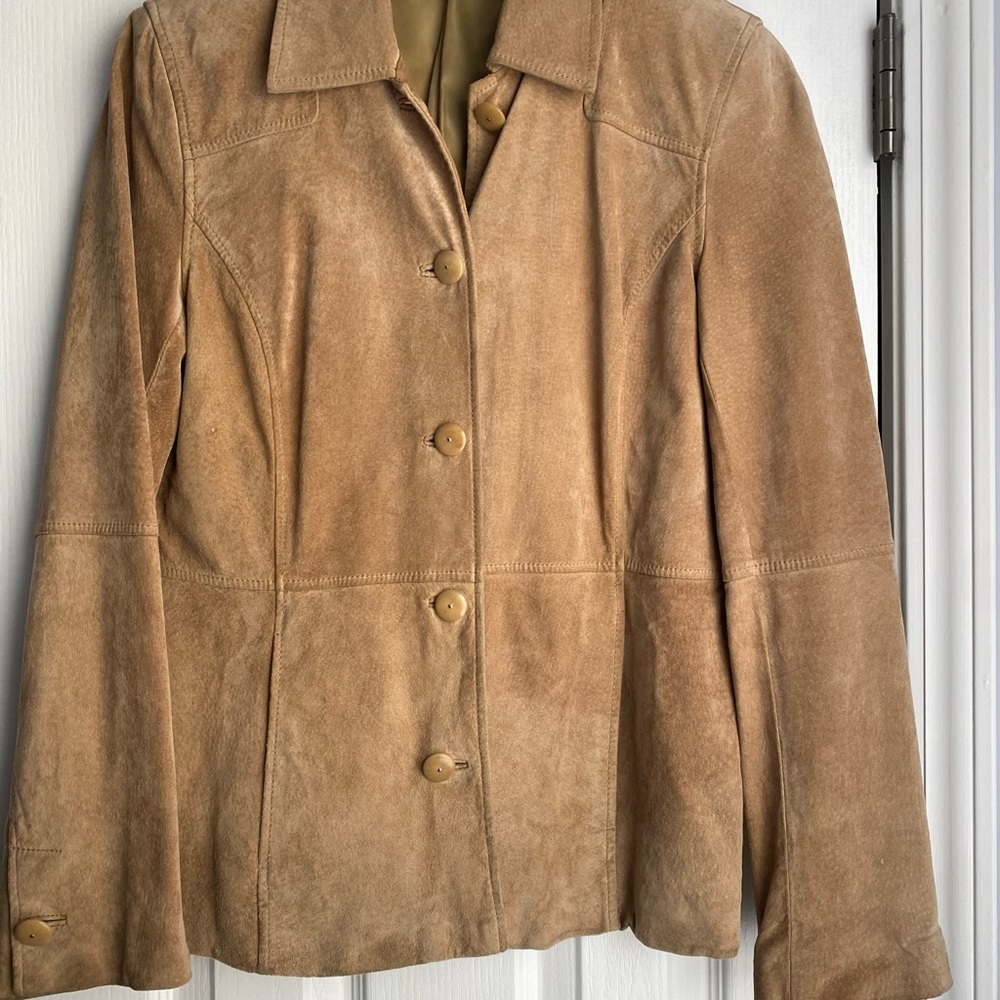 Liz Claiborne Camel Suede Blazer